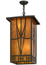 2nd Avenue Designs Blue 20927 - 16"Sq Scottsdale Mission Pendant