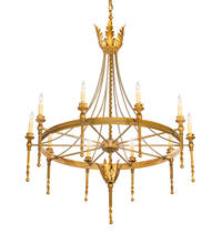 2nd Avenue Designs Blue 211956 - 36" Wide Amaury 10 Light Chandelier