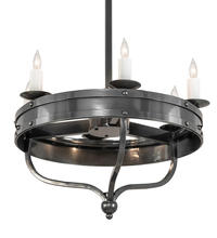 2nd Avenue Designs Blue 215651 - 30" Wide Parnella 6 Light Chandelier