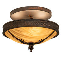 2nd Avenue Designs Blue 216090 - 15" Wide Hoja Semi-Flushmount