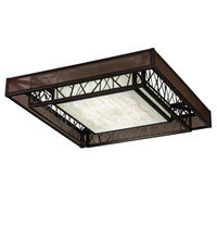 2nd Avenue Designs Blue 217643 - 36" Square Quadrato Rich Umador Semi-Flushmount