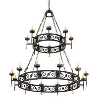 2nd Avenue Designs Blue 219839 - 66" Wide Majella 20 Light Two Tier Chandelier