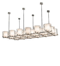 2nd Avenue Designs Blue 226531 - 150" Long Crawford 18 Light Oblong Pendant