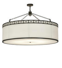 2nd Avenue Designs Blue 228932 - 54" Wide Cilindro Circle X Pendant