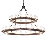 2nd Avenue Designs Blue 232940 - 72" Wide Noziroh Ring 40 Light Two Tier Chandelier