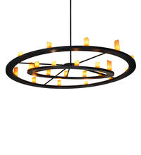 2nd Avenue Designs Blue 237793 - 95" Wide Donner 24 Light Chandelier