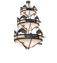 2nd Avenue Designs Blue 240759 - 58" Wide Catch of the Day Trout Three Tier Chandelier