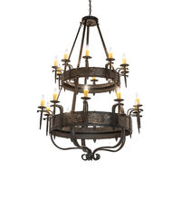 2nd Avenue Designs Blue 243889 - 48" Wide Costello 20 Light Two Tier Chandelier