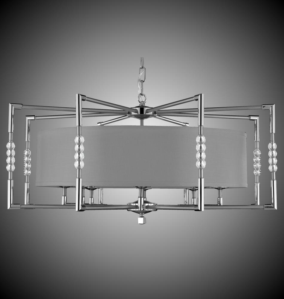 8 Light Magro Drum Shade Chandelier