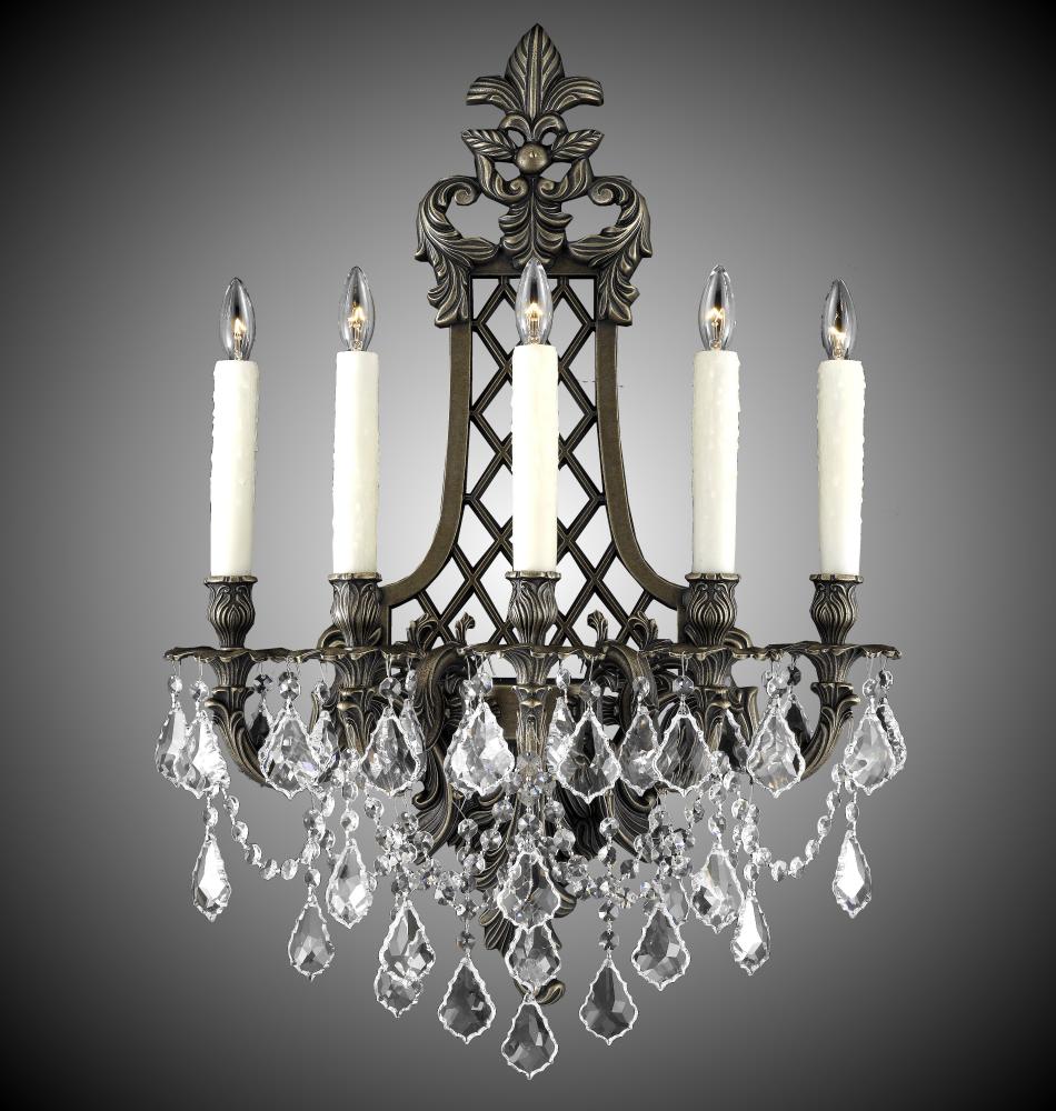 5 Light Lattice Large Wall Sconce