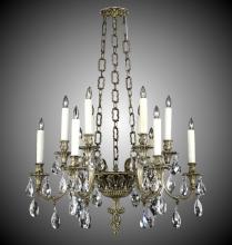 American Brass & Crystal CH9012-A-01G-PI - 12 Light Blairsden Chandelier Pendant