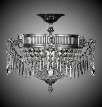 American Brass & Crystal FM8011-P-01G - 3 Light Valencia Flush Mount