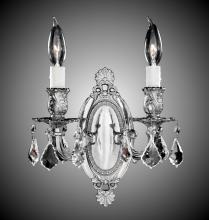 American Brass & Crystal WS9412-O-03G-PI - 2 Light Oblong Wall Sconce