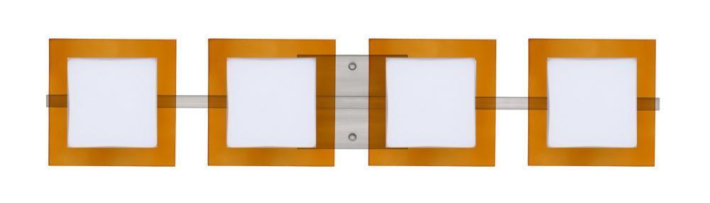 Besa Wall Alex Satin Nickel Opal/Armagnac 4x50W G9