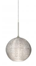 Besa Lighting 1JC-4616GL-SN - Besa Kristall 8 Pendant Satin Nickel Glitter 1x75W Medium Base