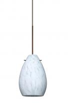 Besa Lighting 1XC-171319-LED-BR - Besa Pendant Pera 6 Bronze Carrera 1x5W LED