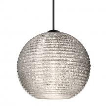Besa Lighting 1XC-4615GL-LED-BK - Besa Pendant Kristall 6, Black Finish, Glitter 1x5W LED