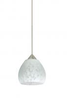 Besa Lighting 1XT-560519-LED-SN - Besa Pendant Tay Tay Satin Nickel Carrera 1x5W LED