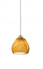 Besa Lighting 1XT-5605HN-LED-SN - Besa Pendant Tay Tay Satin Nickel Honey 1x5W LED