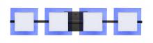 Besa Lighting 4WS-773592-BR - Besa Wall Alex Bronze Opal/Blue 4x50W G9