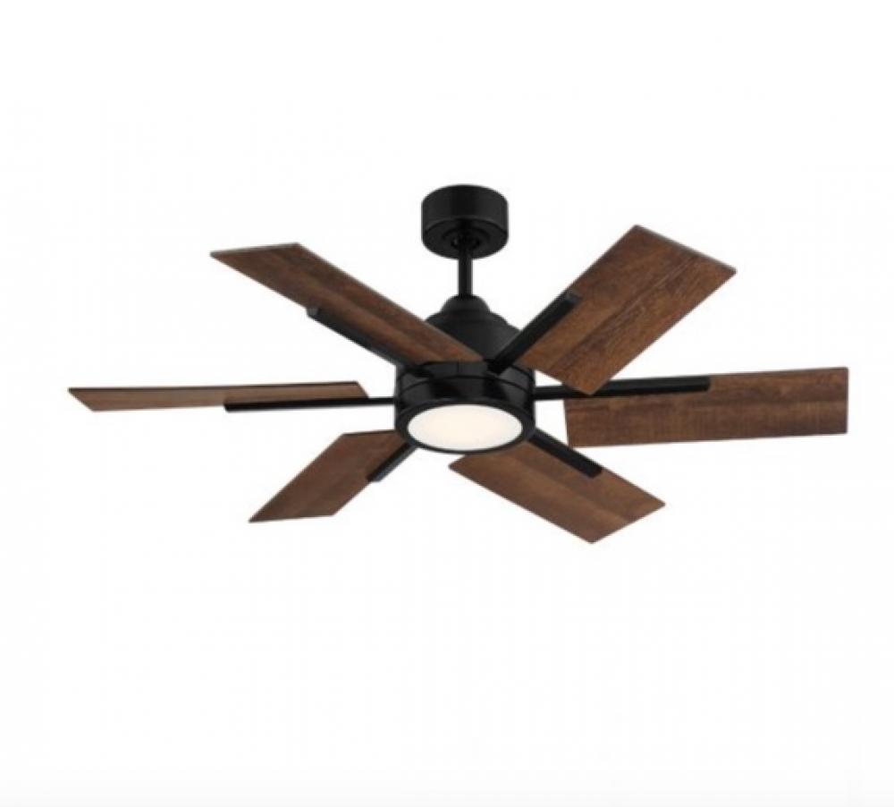 Farmhouse II 44" LED Ceiling Fan in Matte Black