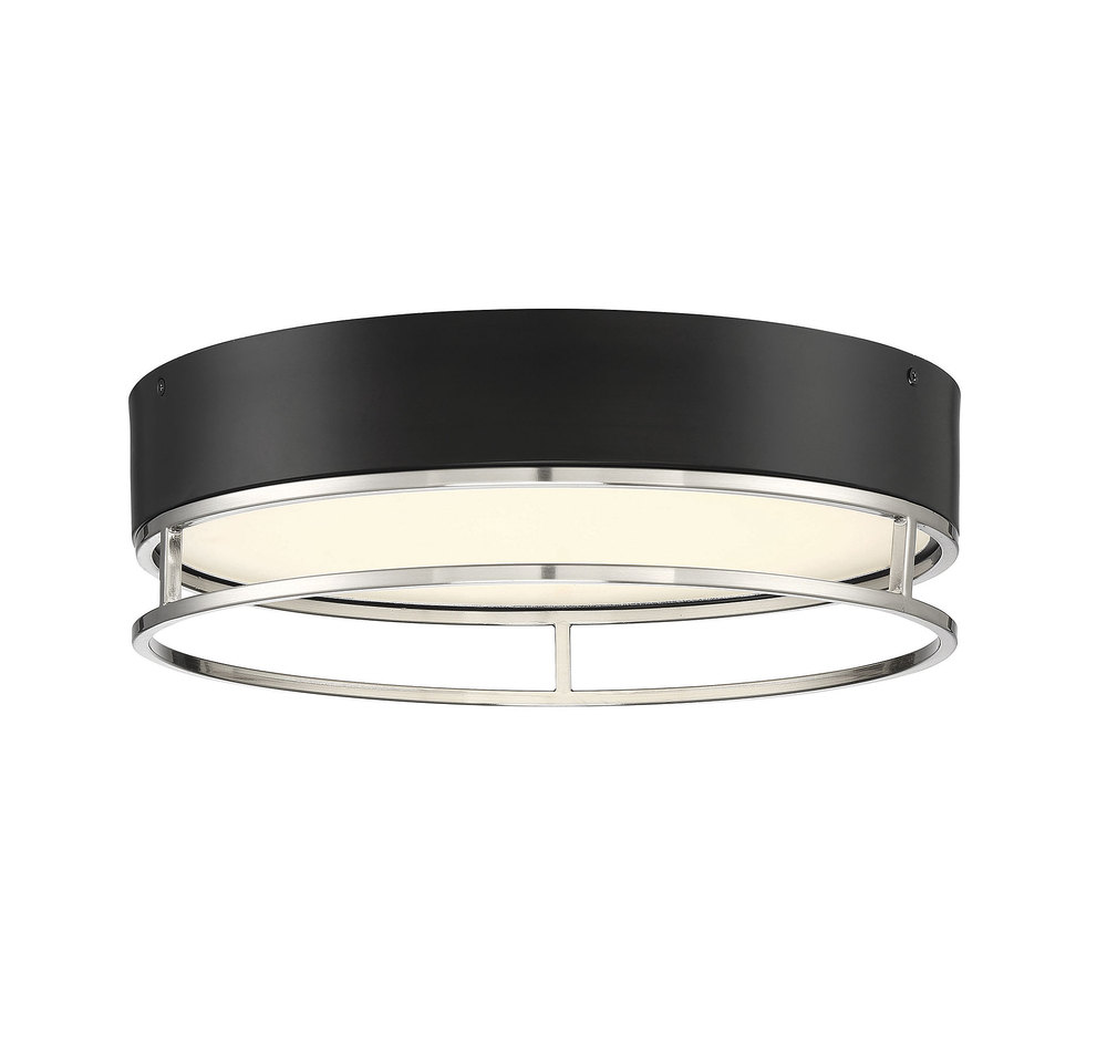 Creswell Satin Nickel LED Flush Mount