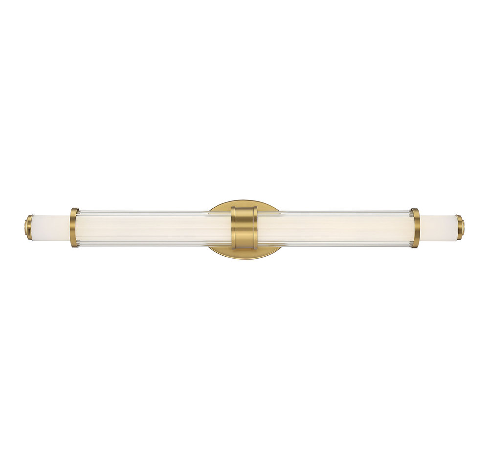 Delaney Led Bathroom Vanity Light In Classic Brass