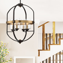 Savoy House 3-8040-4-79 - Kirkland 4-Light Pendant in English Bronze & Warm Brass
