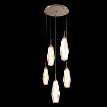 Hammerton CHB0049-05-BB-RA-C01-L3 - Aalto Round 5pc Multi-Pendant