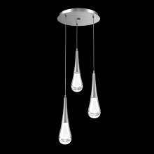 Hammerton CHB0078-03-SN-C-C01-L3 - Raindrop Round 3pc Multi-Pendant