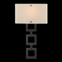 Hammerton CSB0033-0B-CS-BG-E2 - Carlyle Square Link Cover Sconce