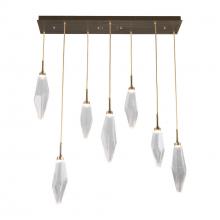 Hammerton PLB0050-09-RB-CC-C01-L3 - Rock Crystal Linear 9pc Multi-Pendant