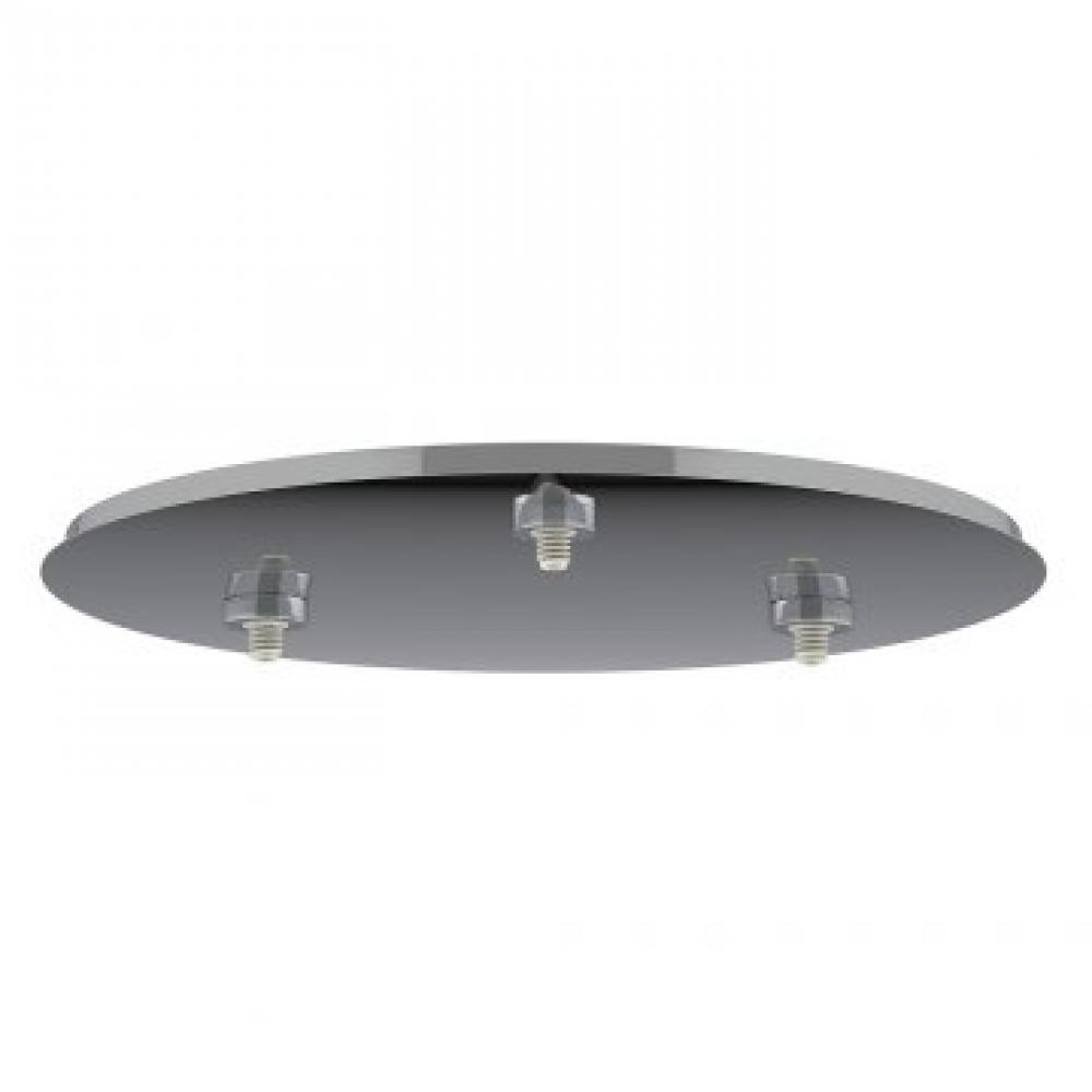 Canopy Low Voltage 3 Light EZ Jack 12" Round Satin Nickel for LED