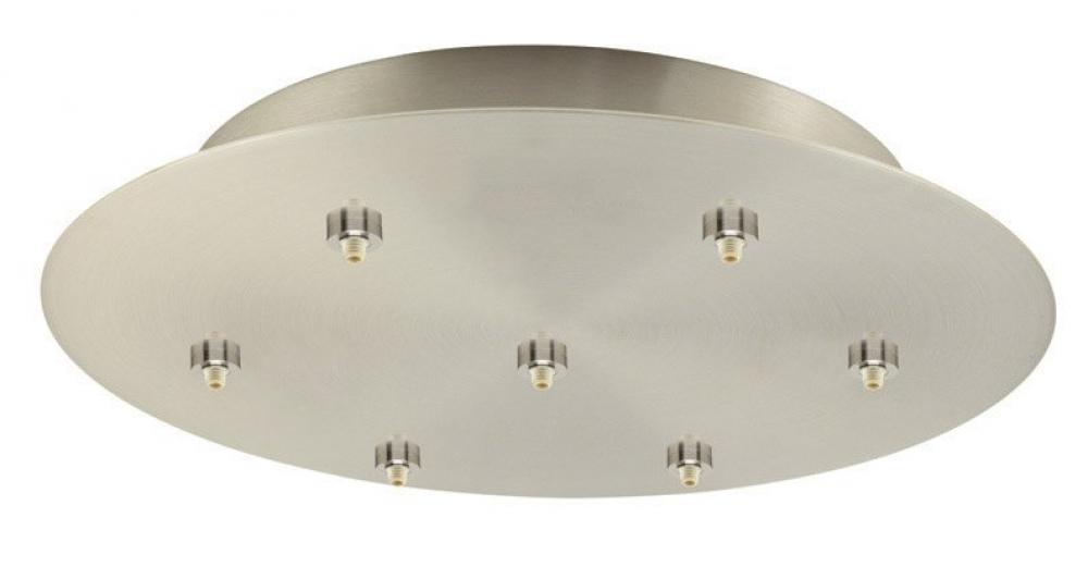 Canopy Low Voltage 7 Light EZ Jack 20" Round Satin Nickel for LED
