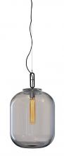 Stone Lighting PD331AMBBRTL6B - Pendant Max 14" Amber Glass Brushed Brass Finish E26 LED 6W Edison ST58 2700K