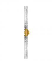 Stone Lighting WS326DCRBBRTL8C - Wall Sconce Firenze Dual Clear Crystal Brushed Brass LED 8W T10 2700K 700lm