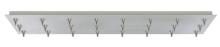 Stone Lighting CPEJRT24PN1346LED - Canopy Low Voltage Rectangular 13x46" 24 Port Polished Nickel for LED Fixtures