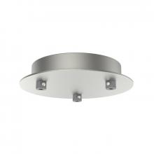 Stone Lighting CPSRRN3SNLED - Canopy Low Voltage Strain Relief 3 Light 7.5" Round Satin Nickel for LED Fixtures
