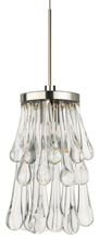 Stone Lighting PD102CRSNM3M - Pendant Droplets Clear Satin Nickel MR16 Halogen 35W Monopoint Canopy