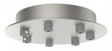 Stone Lighting CPSRRN7PNLED - Canopy Low Voltage Strain Relief 7 Light 7.5" Round Polished Nickel for LED Fixtures