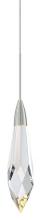 Stone Lighting PD978CRSNL2M - Pendant Marquis Clear Crystal Satin Nickel LED 2W G4 110lm Monopoint