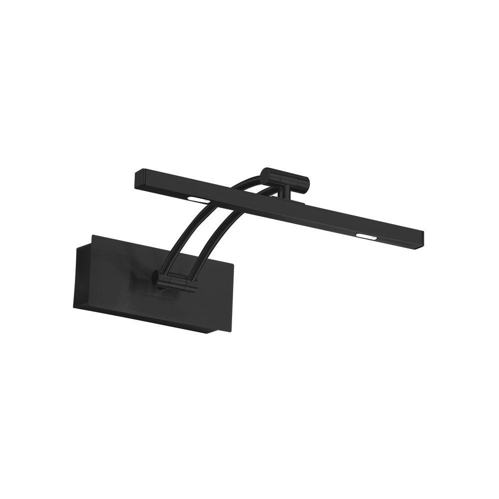 1 LT Integrated LED Picture Light w/ a Matte Black Finish & Clear Diffuser
