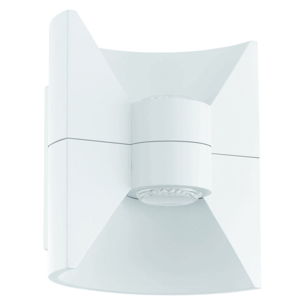 2 LT LED Outdoor Wall Light w/ White Finish