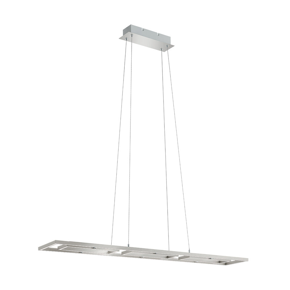1 LT Integrated LED Adjustable Pendant w/ Matte Nickel Finish & White Diffuser