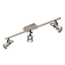 Eglo 203247A - 3 LT Fixed Track Light w/ Matte Nickel Finish & Matte Nickel Adjustable Lamp Heads