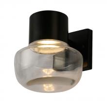 Eglo 204447A - 1 LT Integrated LED Indoor/Outdoor Wall Light w/ Black Finish & Clear Glass