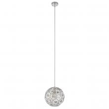 Eglo 205637A - 1 LT Pendant w/ Chrome Finish & Geometric Shaped Chrome Shade