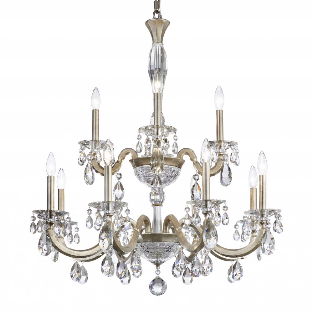 San Marco 12 Light 120V Chandelier in Heirloom Bronze with Radiance Crystal