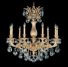 Schonbek 1870 5679-23R - Milano 9 Light 120V Chandelier in Etruscan Gold with Radiance Crystal