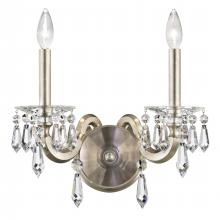 Schonbek 1870 S7602N-76R - Napoli 2 Light 120V Wall Sconce in Heirloom Bronze with Radiance Crystal
